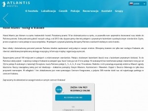 Noclegi w hostelu Atlantis w Krakowie